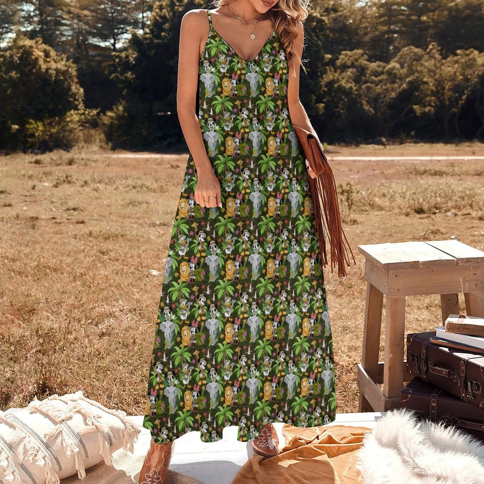 Safari Women's Summer Slip Long Dress