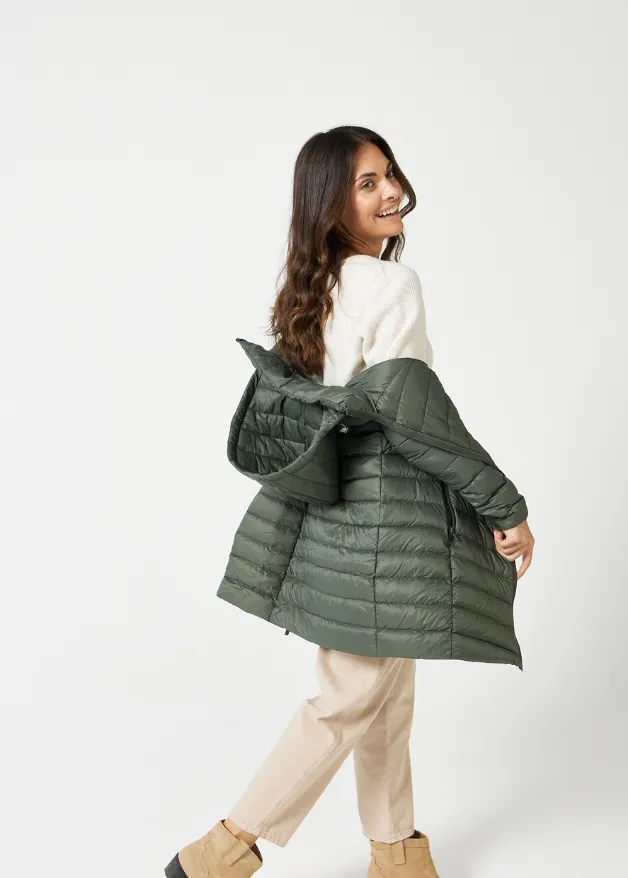 Sage Duck Down Puffer Coat