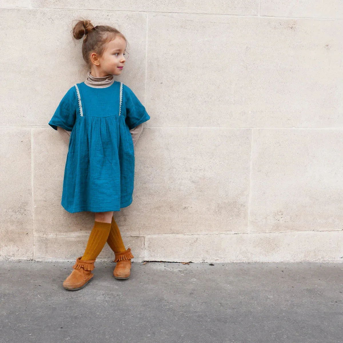 Sakura Blouse & Dress - Kids - Sewing Pattern | Ikatee