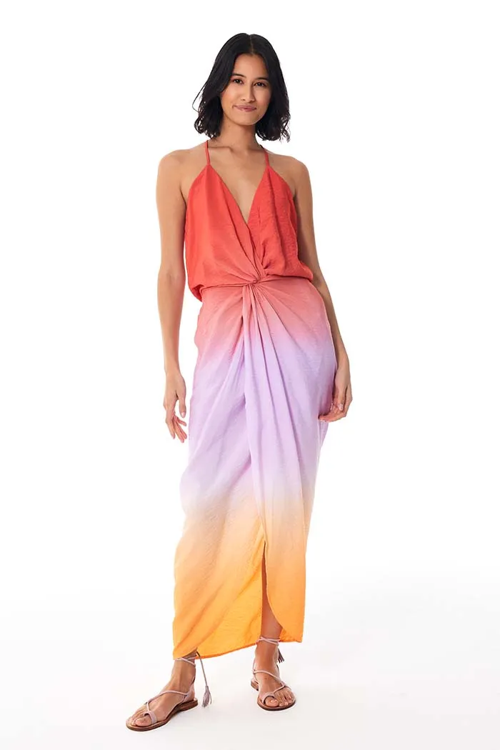 Siren Slip Textured Rayon // Mandarin Ombre