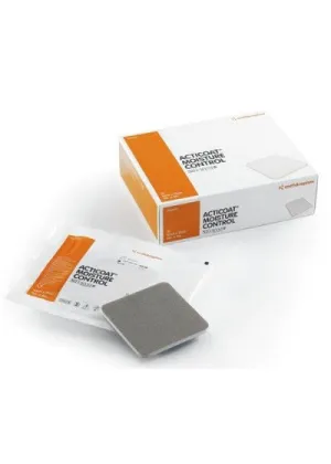 Smith & Nephew 66001790 Acticoat Moisture Control Silver Coated Absorbent Antimicrobial Foam Dressing 5cm x 5cm