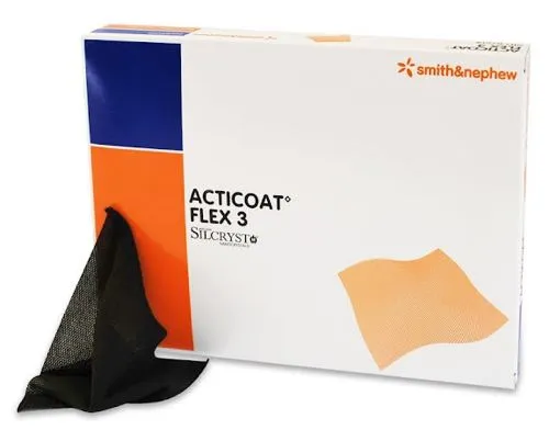 Smith & Nephew 66800396 Acticoat Flex 3 Antimicrobial Barrier Dressing 5cm x 5cm