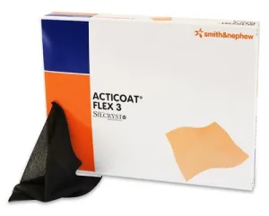 Smith & Nephew 66800399 Acticoat Flex 3 Antimicrobial Barrier Dressing 10cm x 10cm