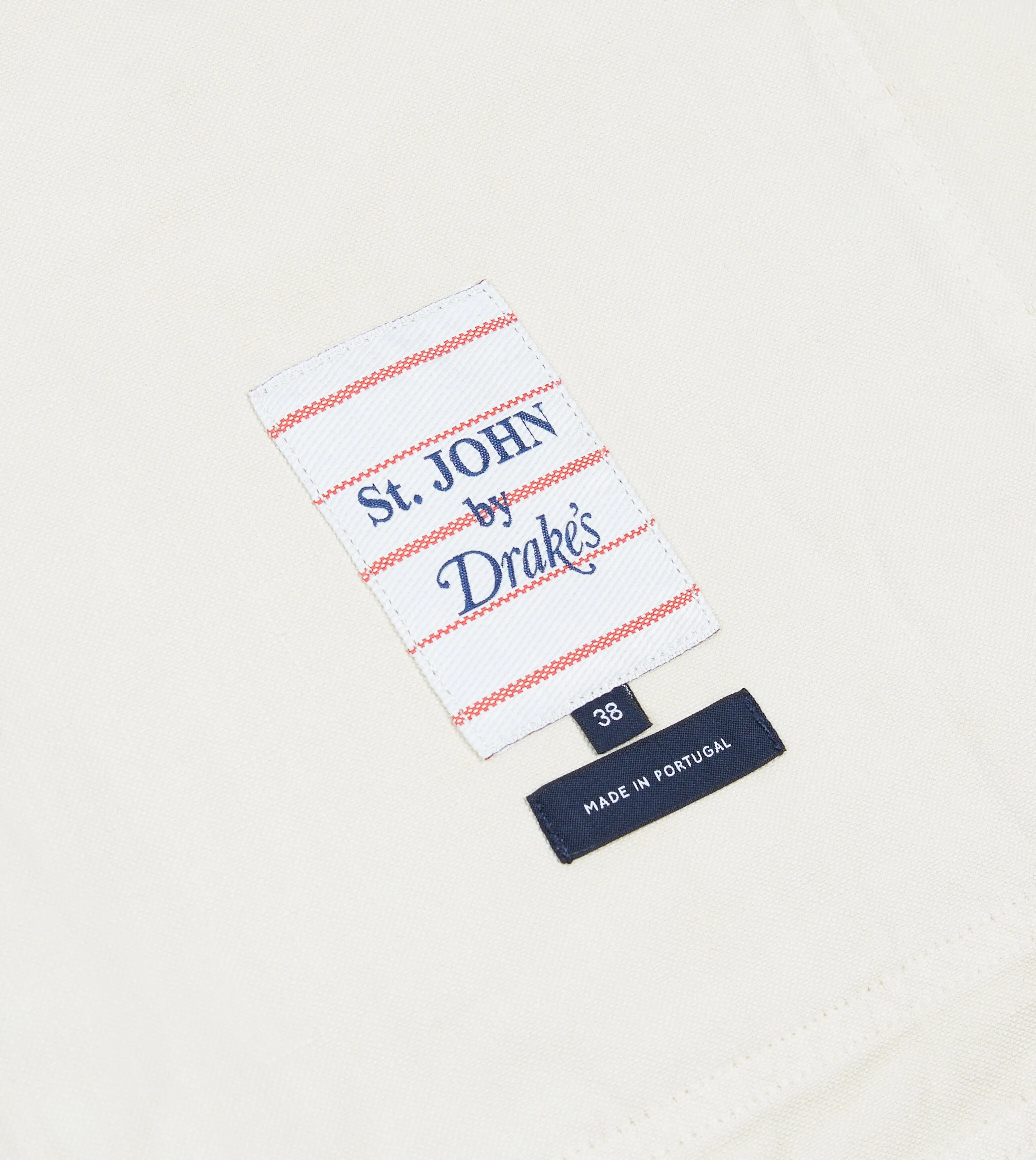 St. JOHN by Drake's Ecru Cotton Linen Potting Vest