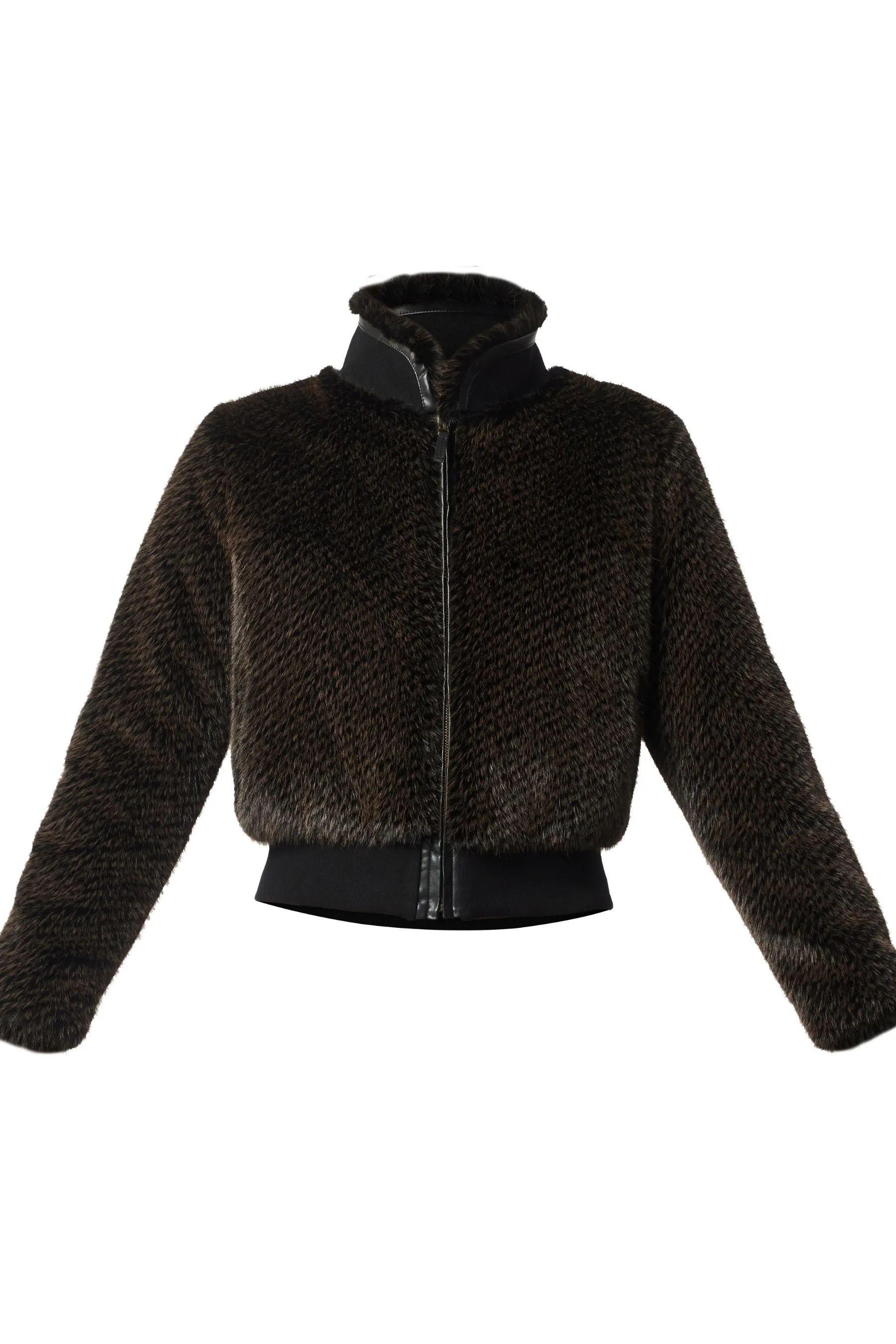 Stella Faux Fur Bomber Jacket | Sable