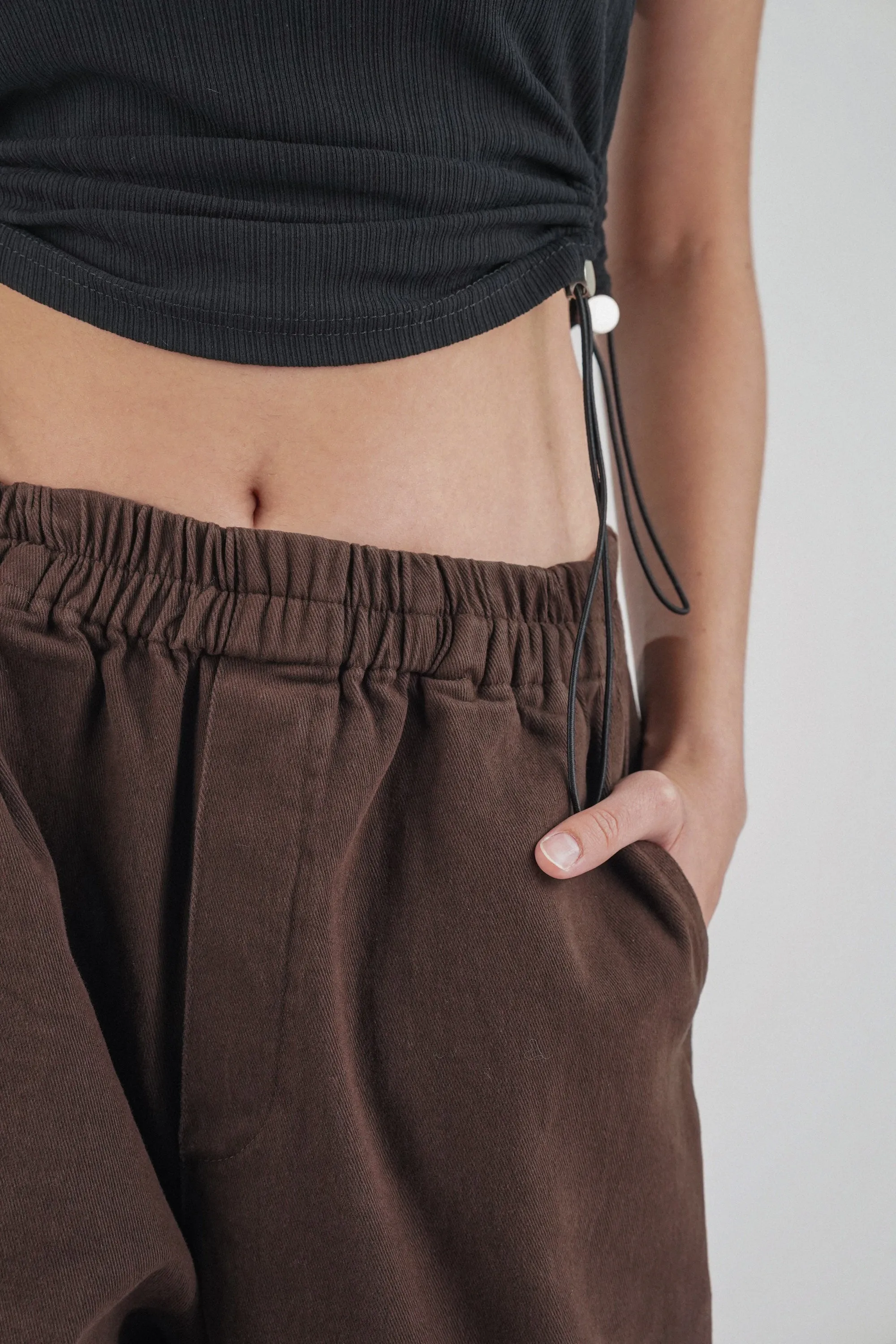 Truffle Brown Relaxed Fit Pants