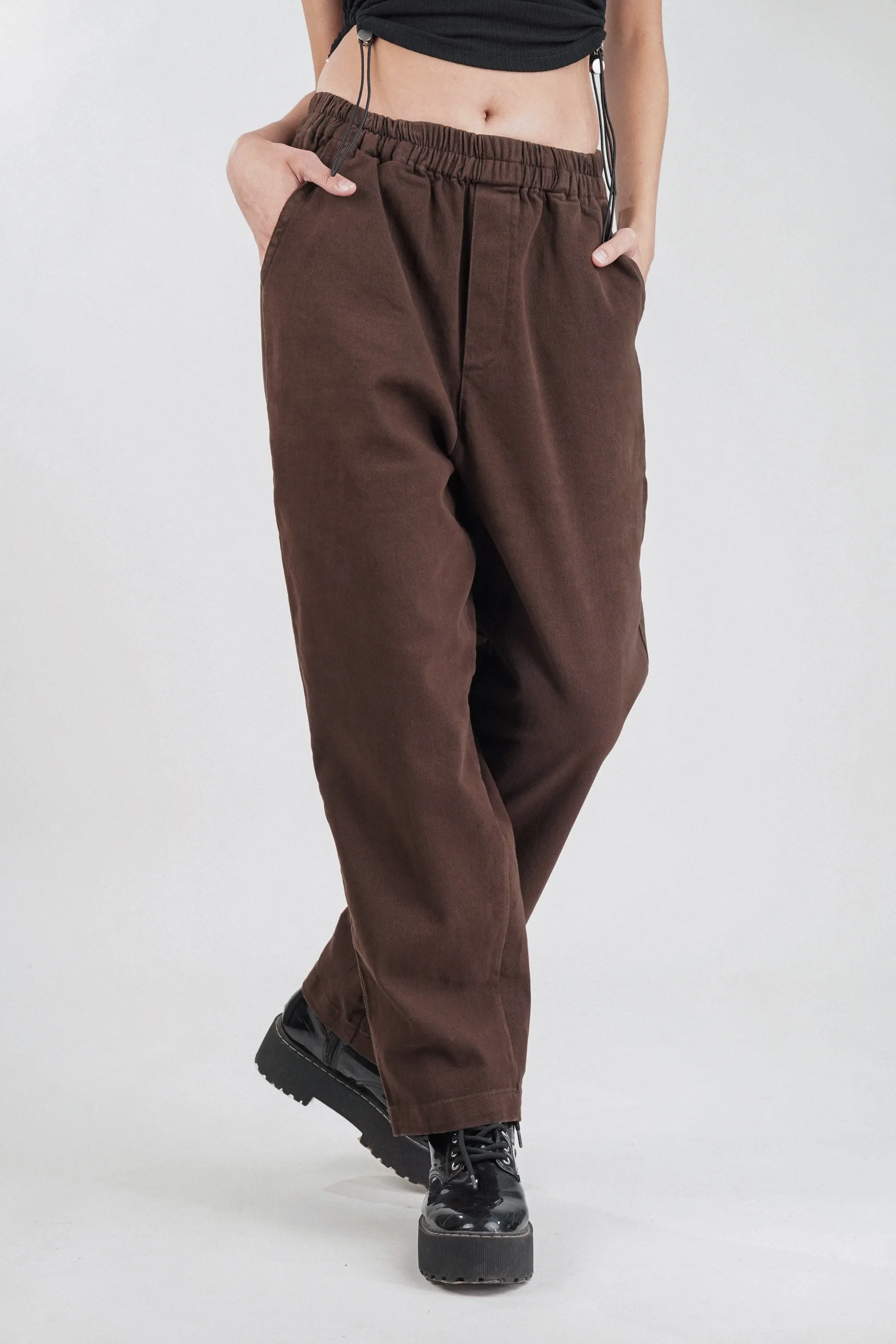 Truffle Brown Relaxed Fit Pants