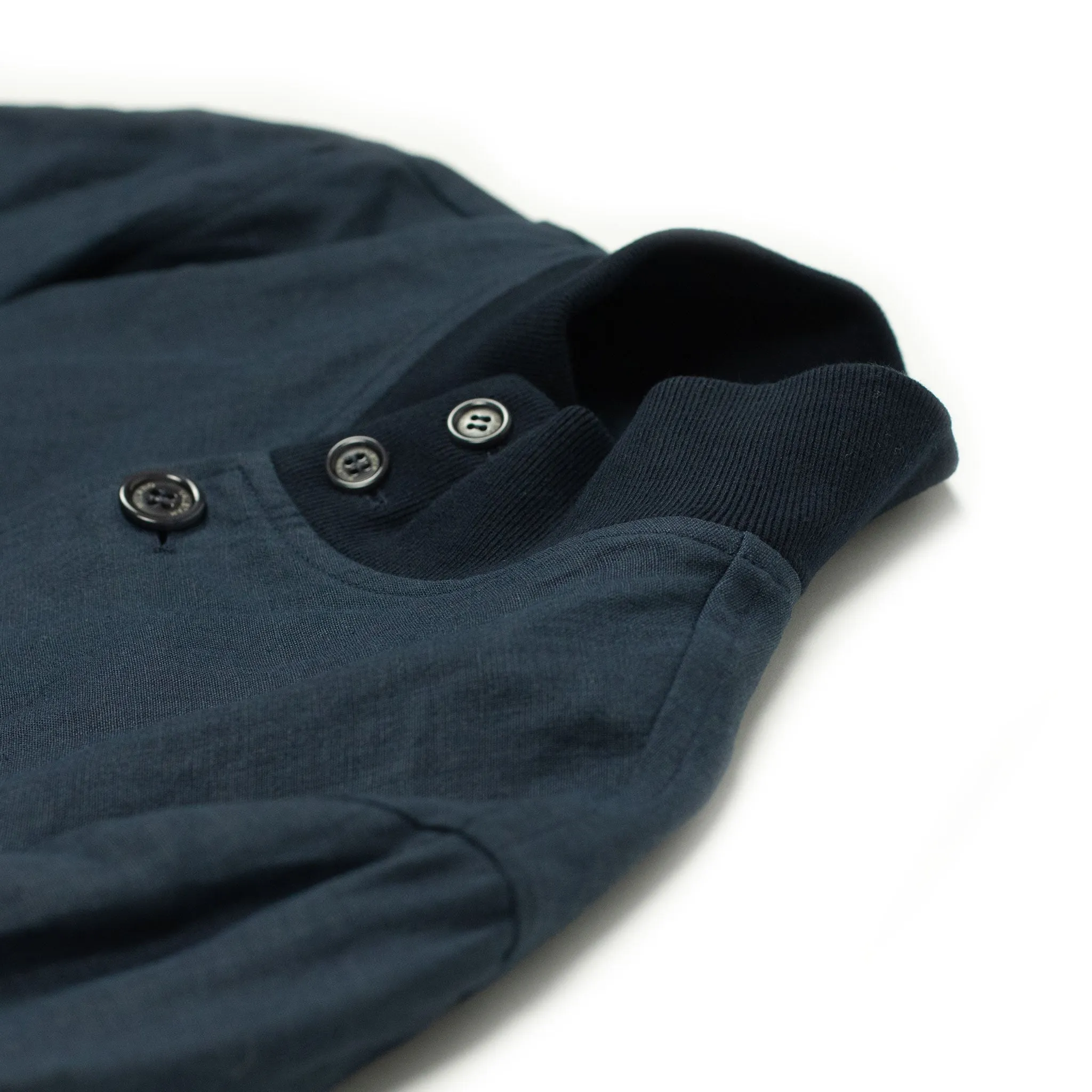 Valstarino bomber jacket in Blue Notte navy linen, unlined