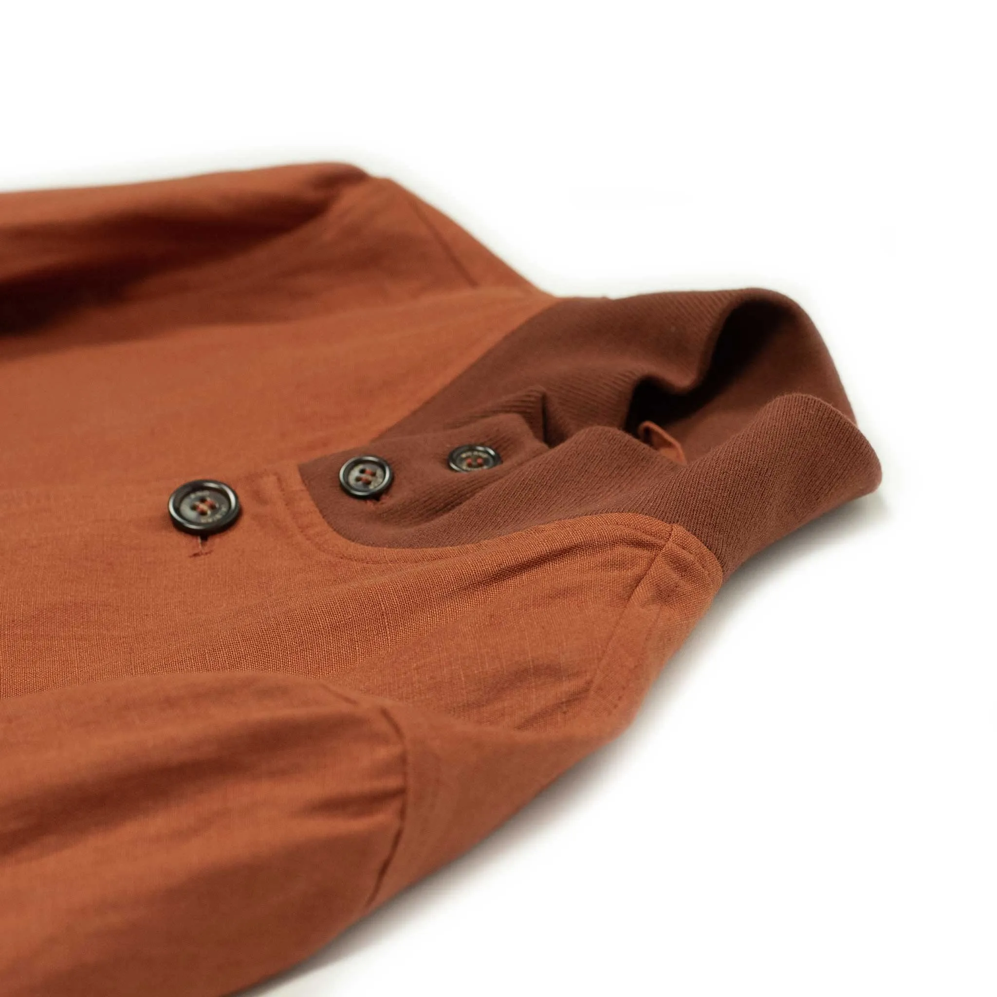 Valstarino bomber jacket in Carota burnt orange linen, unlined