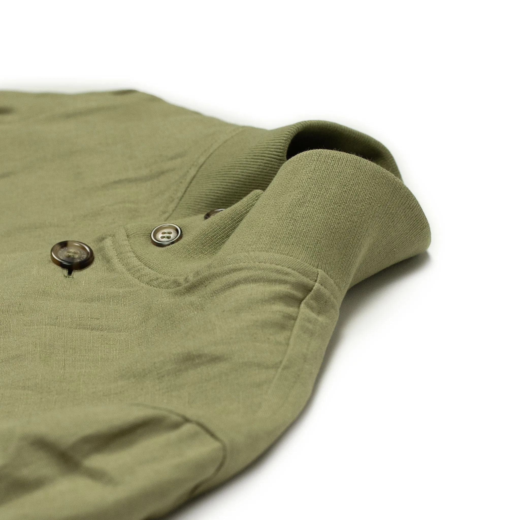 Valstarino bomber jacket in Safari sage green linen, unlined