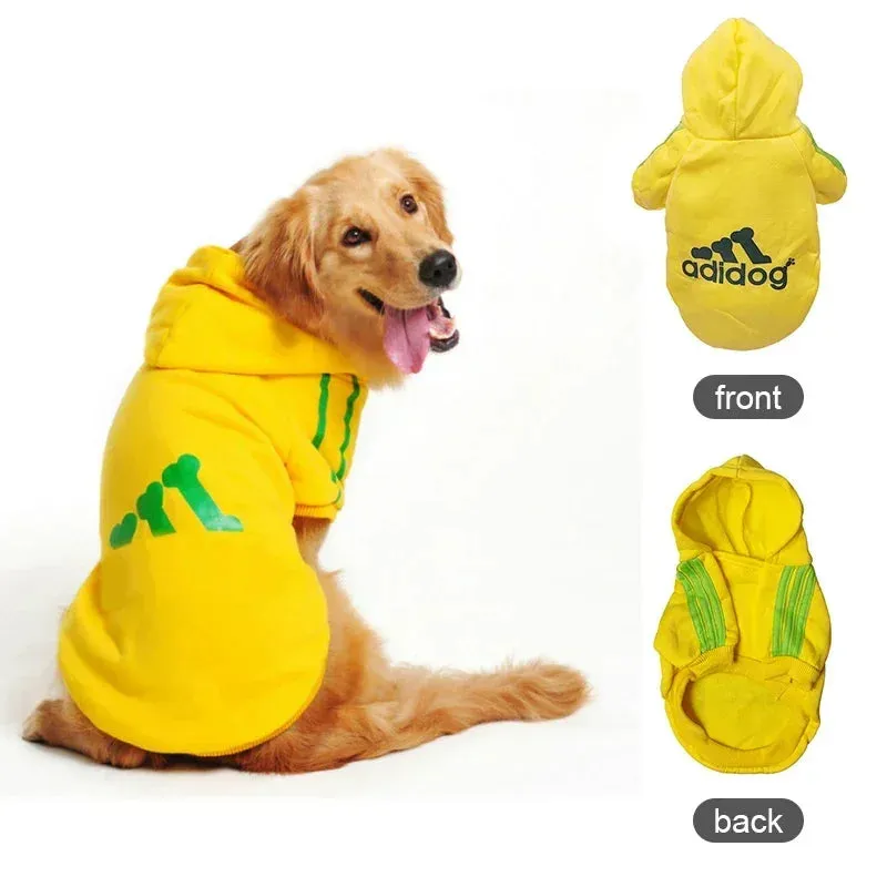 Warm Fleece Dog Hoodie Jacket for Small, Medium, and Large Dogs - Pet Clothes for Husky, Labrador, and More