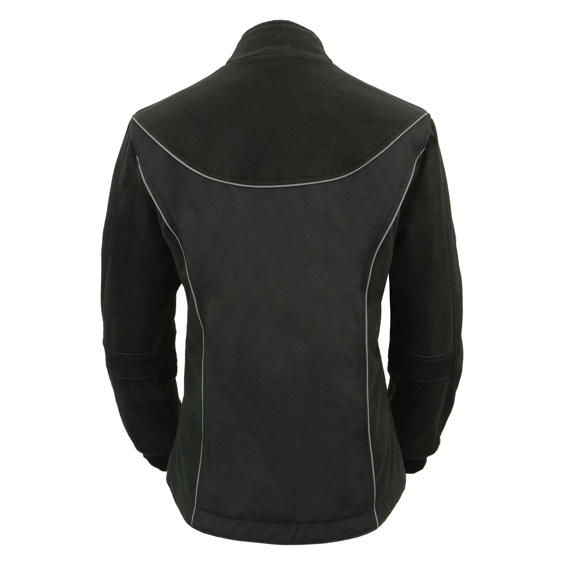 Women Textile & Fleece Combo jacket w/ Reflective Detailing