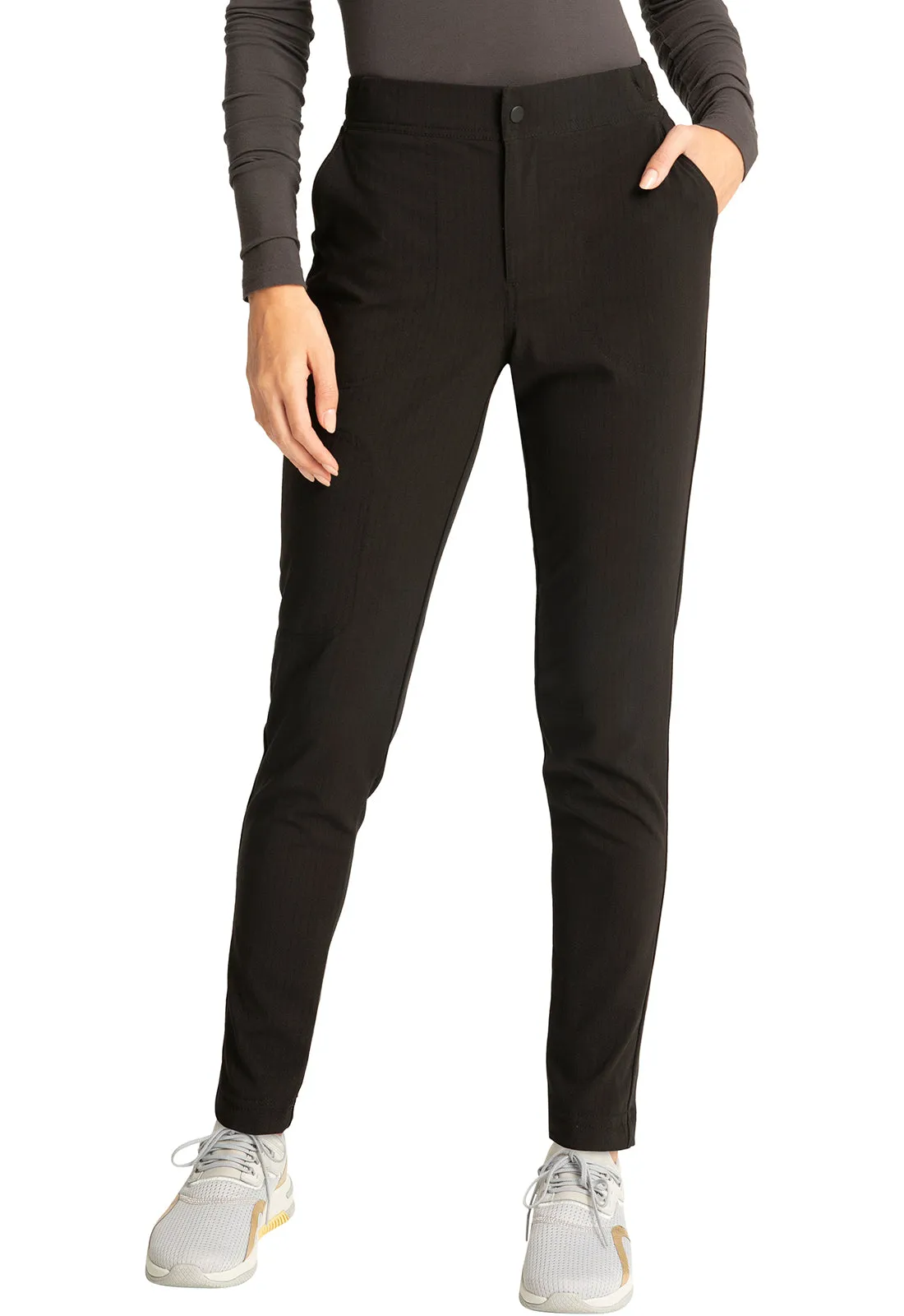 Zip Fly Front Tapered Leg Pant by Cherokee Statement